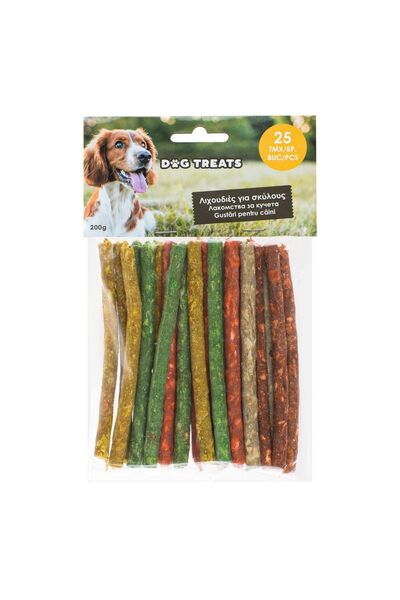 ZanaCasei Λιχουδιές για σκύλους Crunchy Sticks - 25 τεμάχια