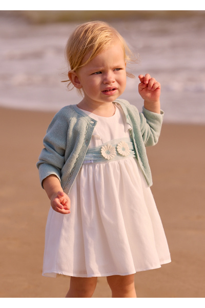 MAYORAL Dress for Ages 1-4 - Cream