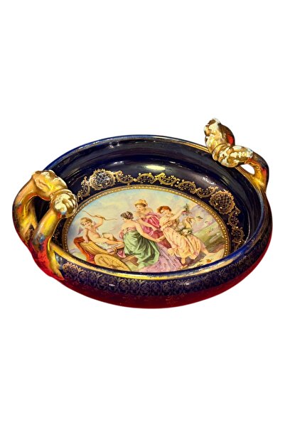 tayfuntufan Vienna Damgali Porselen Hand Painting Presentation Plate 16 cm in...