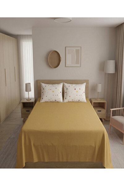 pınarhome collectıon 100% Organic Cotton Fabric Solid Color (Without Elastic)...