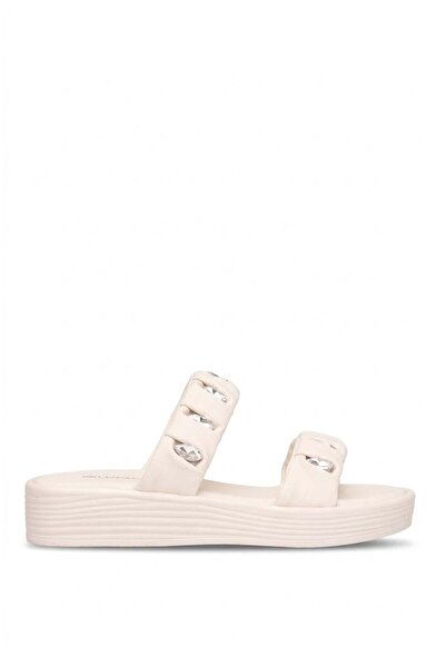 Ayakkabı Fuarı Elit HML7036 Papuci de damă Stoned, plati, bej