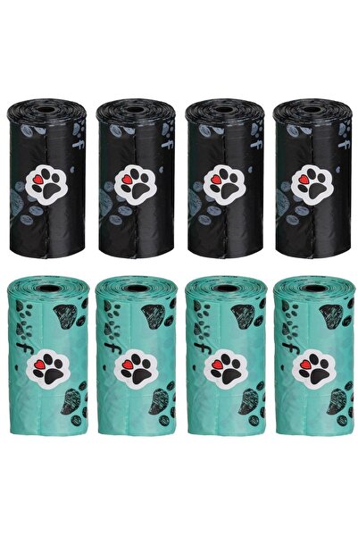 ZanaCasei Μαύρο-πράσινες θήκες για είδη προσωπικής υγιεινής με σχέδιο πατημασ...