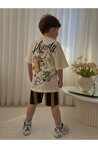 Aselin Kids Set de vară pentru băieți Toy Story cu imprimeu, pantaloni scurți...