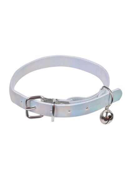 ZanaCasei Ολογραφικό Κολάρο με Κουδουνάκι για Γάτες 30x1εκ.