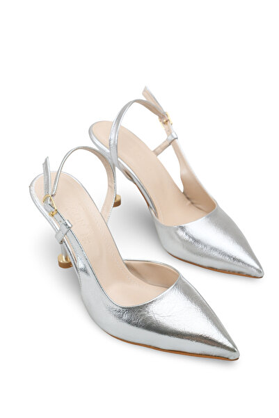 Riccon Дамски обувки със заострен връх, отворена пета и тънък ток 00124611