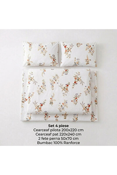 DELUXE Pucioasa Bed Linen 100% Cotton Ranforce 200x220, Double Bed, Model Don...