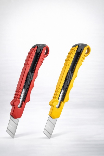 Keyfi Sepet Profesyonel Maket Bıçağı Metal & Plastik Gövde Ergonomik Keskin D...