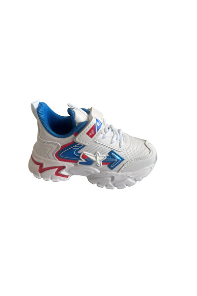OEM Children's sports shoes, synthetic leather material, white/blue