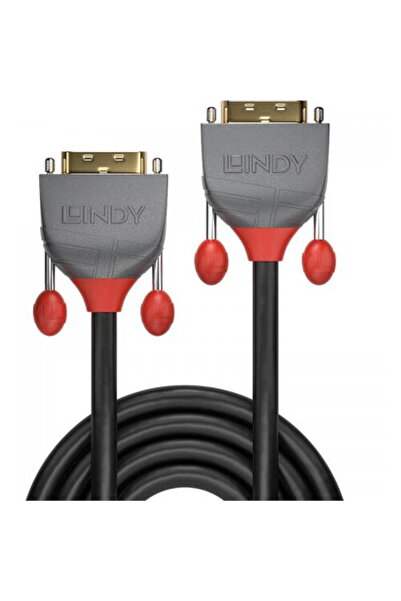 LİNDY Cablu LY-36222, DVI-D - DVI-D, 2m, Gray