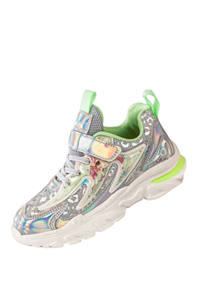 By TGA Children's sports shoes, synthetic leather material, Silver