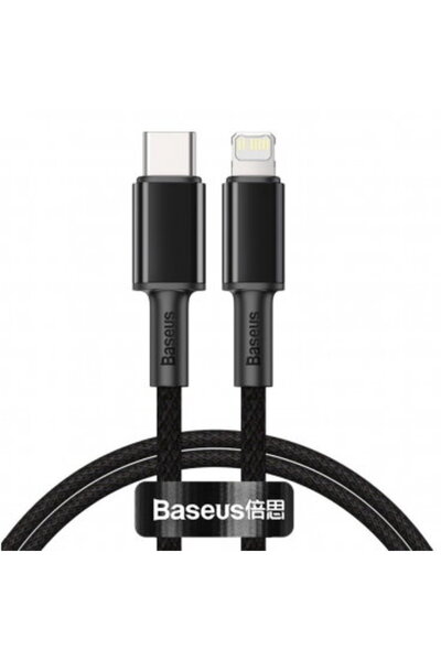 Baseus Cablu Date si Incarcare USB-C - Lightning High Density Braided, 20W, 1...