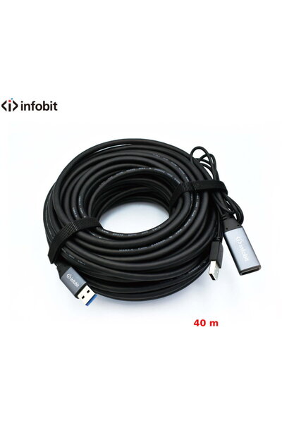 Other Cablu activ USB 3.0 de extensie AM/AF, Infobit iCable-USB-ACC40, 5Gbps,...