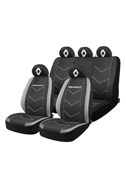 Autohelix MSA Set huse scaune universale HLX3 compatibil cu Renault – Negru/Gri