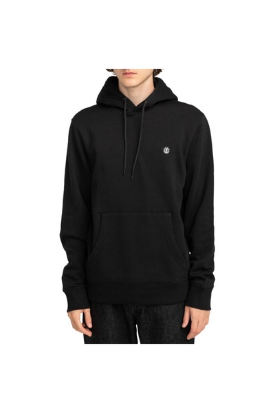 Element Φούτερ με κουκούλα με κέντημα εικονιδίων, Φλιντ Μαύρο, XL