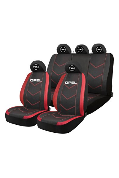 Autohelix MSA Set huse scaune universale HLX6 compatibile cu Opel – Negru/Roșu