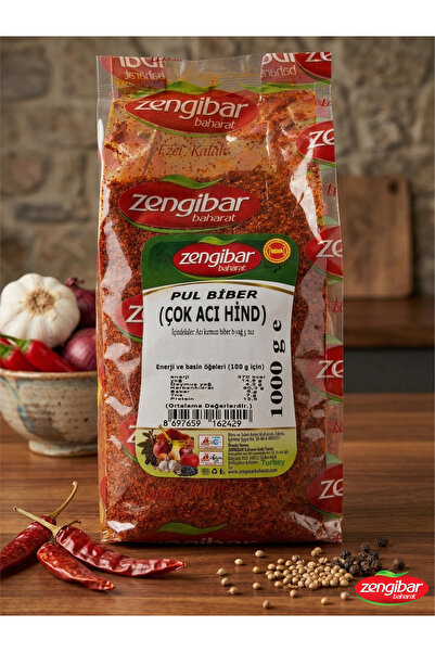 cevahiripek ZENGİBAR ÇOK ACI HİND PUL BİBER 1000 GR