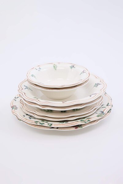 TRENDYOLMİLLA HOME طقم أواني طعام من البورسلين مكون من 8 قطع لشخصين TPHSS26TB...