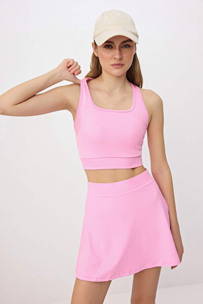 Συλλογή Trendyol Ανοιχτό ροζ αθλητικό σουτιέν κατάδυσης/σουτιέν με Scuba κάλυ...