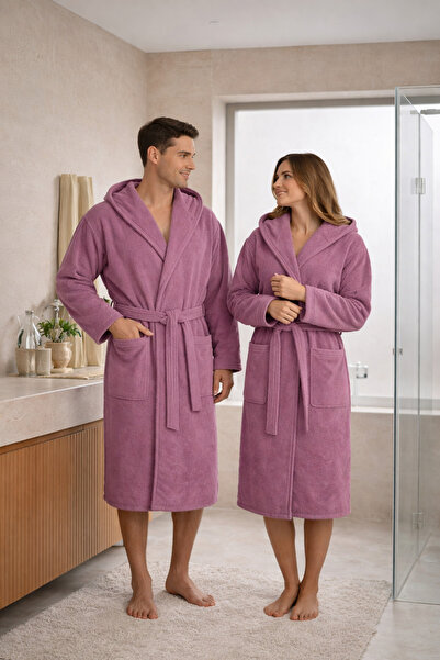 Constanza Exclusive Serena Unisex Pamuklu Kapşonlu Bornoz