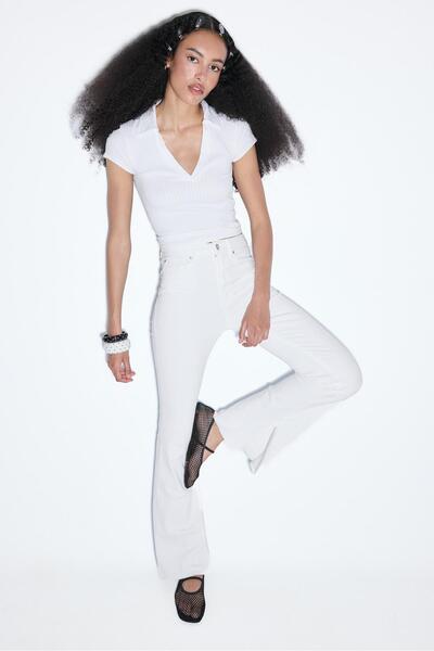 Stradivarius Ispanyol Paça Slim Fit Jean