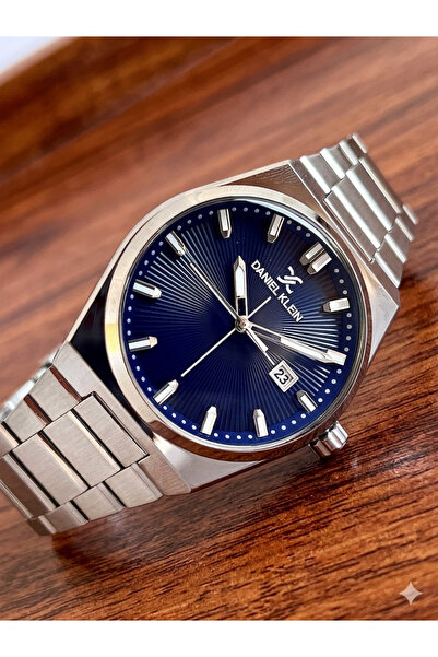 Daniel Klein ساعة رجالية، حزام فولاذي بتصميم متين وأنيق، ساعة رجالية معدنية