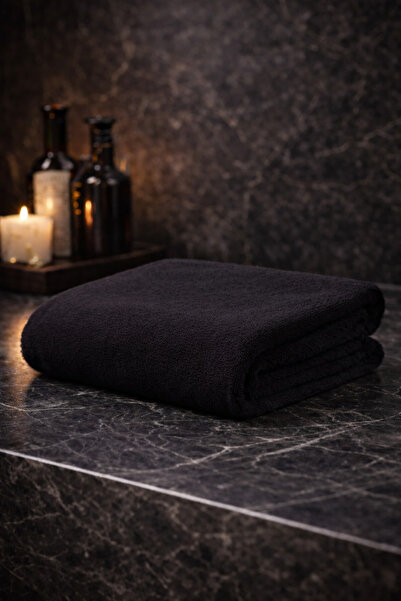 Elaganya منشفة رياضية سوداء للياقة البدنية مقاومة للبقع، منشفة حلاقة لتصفيف ا...