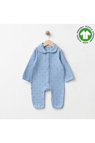 tinibud Gots Certified 100% Organic Cotton Muslin Baby Girl Romper 3-6-9-12 M...