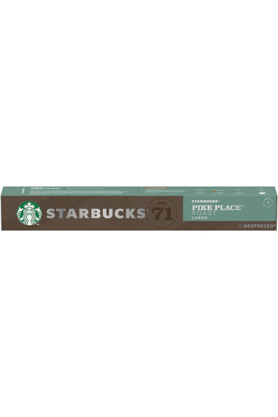 Starbucks Capsule de cafea Pike Place Roast, prăjire medie, compatibile cu Ne...