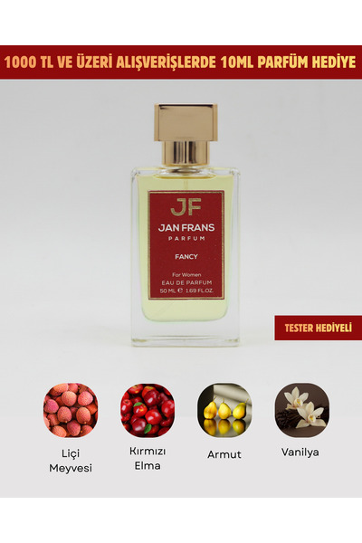 JF JAN FRANS Fancy Vanilya Vanilyalı Fresh Kokulu 50ml Kalıcı Edp Kadın Parfü...