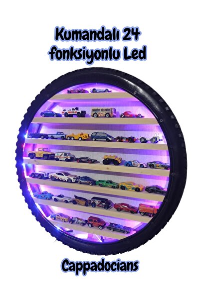 cappadocians Büyük Boy Çocuk Oyuncak Ve Araba Rafı Kumandalı Led Işıklı 60*60 Cm