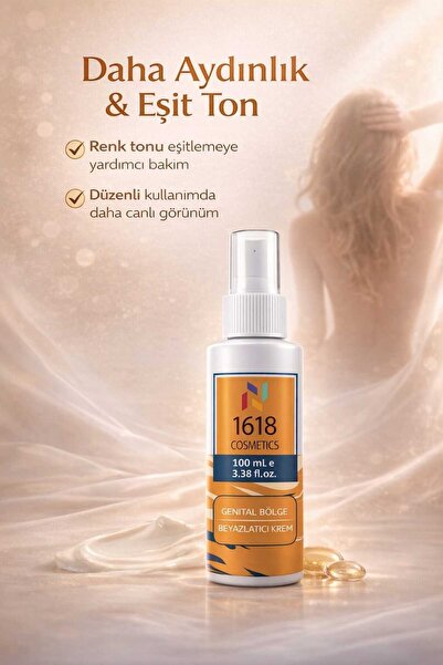 1618 Kozmetik Genital Bölge Beyazlatıcı Krem 100 ML