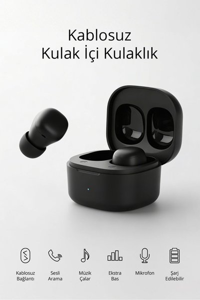 Piranha 9961‑S TWS Bluetooth Kulaklık| Kablosuz TWS | Mikrofonlu | Taşıma Aparatlı | Bluetooth 5.3