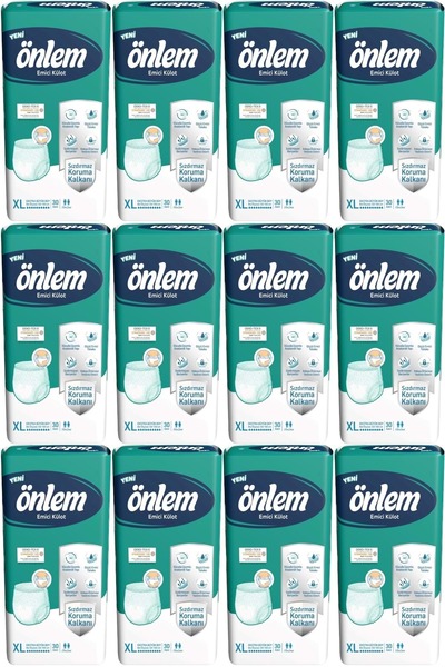 ÖNLEM Emici Külot Yetişkin Bezi XL- Extra Large - Ekstra Büyük 360 Adet (12PK...
