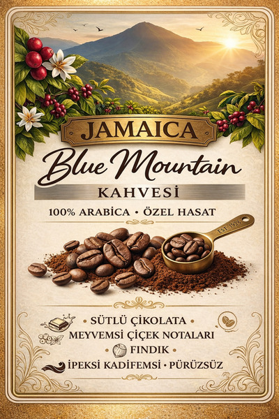 for coffee Jamaica Blue Mountain Kahve 250g – Filtre & Espresso Uyumlu (Çekir...