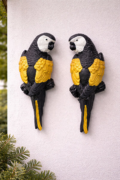 BUBUHOMEDECOR Dekoratif Papağan Duvar Süsü – Balkon & Bahçe İçin Şık Tasarım ...