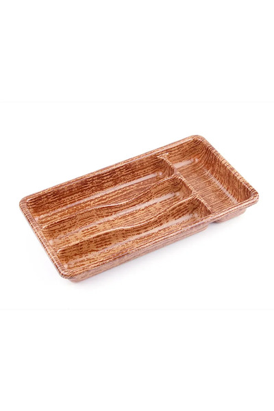 Vice AHŞAP RENK - 4 BÖLMELİ ÇEKMECE İÇİ KAŞIKLIK 36X20CM GO-53-vice 01451
