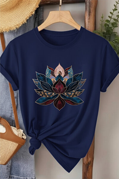 l'eivor Γυναικείο μπλουζάκι με στάμπα Lotus Flower