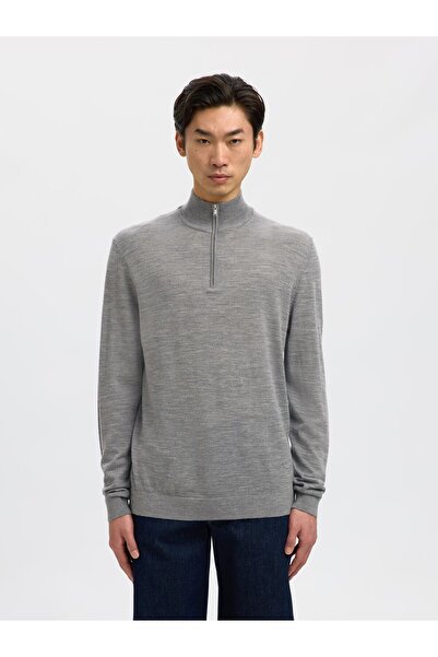 Selected Homme Half-zip Pullover 100% Merinowoll