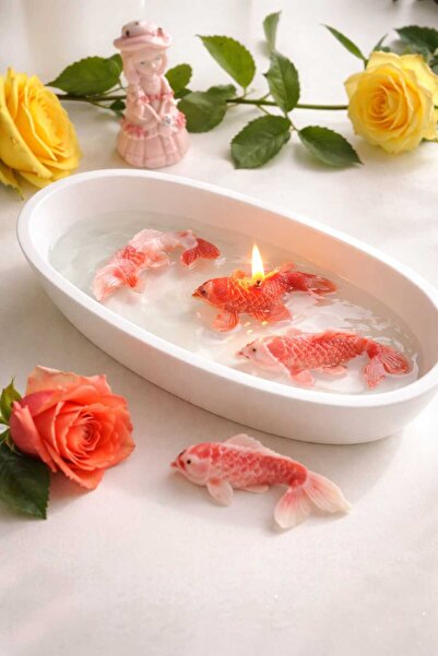 Goldfish Aquarium Themed Decorative Candle Scented Natural Soy Handmade CANDLE