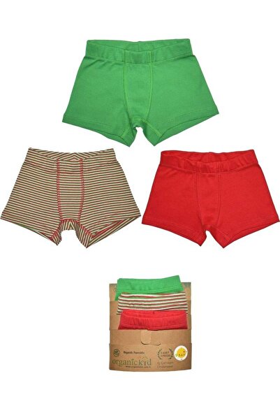 OrganicKid Cookie Erkek Çocuk İç Çamaşır Set 3'lü