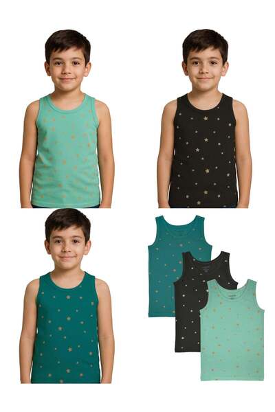 OrganicKid Charmed Erkek Çocuk Atlet Seti 3'lü