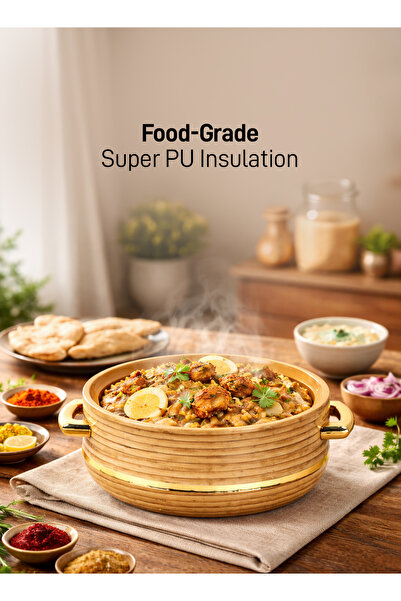 ROYALFORD Woodland Insulated Hot Pot Casserole Set of 3 RF12965 Stainless Steel Inner