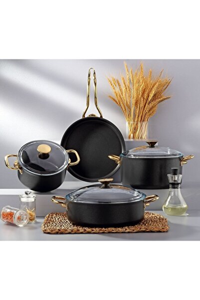 Bonera Set de vase și tigăi din titan Atlas, 7 piese