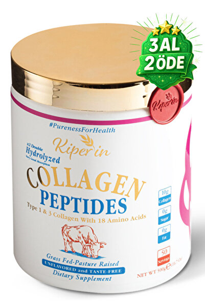 Kiperin %100 Saf Ve Doğal Yüksek Biyoaktif Çift Hidrolize Kolajen Peptitler i...