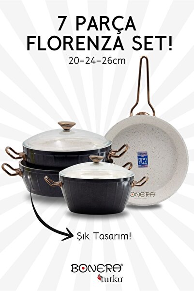 Bonera طقم فلورينزا 7 قطع، أسود من الخارج وأبيض ثلجي من الداخل، مقاس 20-24. 2...