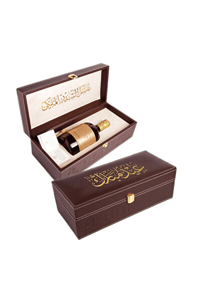 Al Malaky Royal هدية العيد - عسل سدر الإمارات مع علبة جلد بنية اللون - 550 غر...