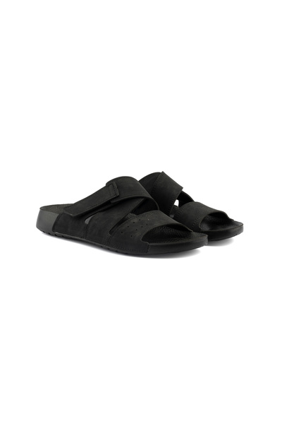 Roy Jones شبشب رجالي من براغ سلايد كروس أمامي مريح وناعم وشريط فيلكرو قابل لل...