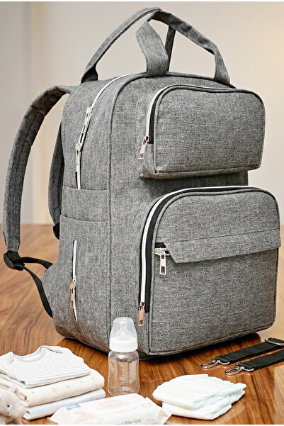 USF Mother Baby Care Backpack Organizer Functional Thermal Feeding Bottle Com...