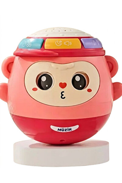 CAN OYUNCAK Maymun Projeksiyon 5IN1 Oyuncak - Işıklı ve Müzikli Bebek Uyku Ar...