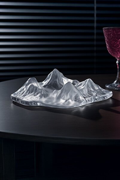 Falconetti Τασάκι πούρων από κρυστάλλινο γυαλί Mountain Mountain Design Ice L...